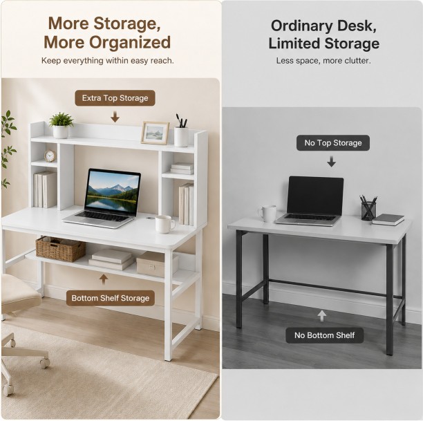 BREBLO yn054 Study Table – white - Image 6