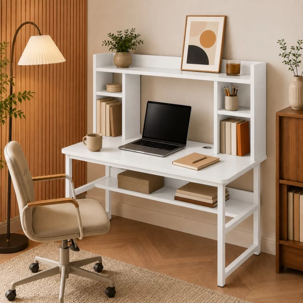 BREBLO yn054 Study Table – white - Image 3