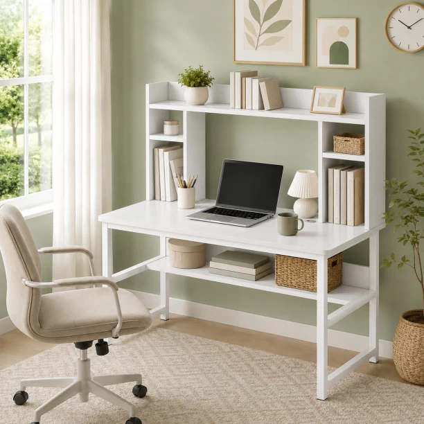 BREBLO yn054 Study Table – white - Image 2