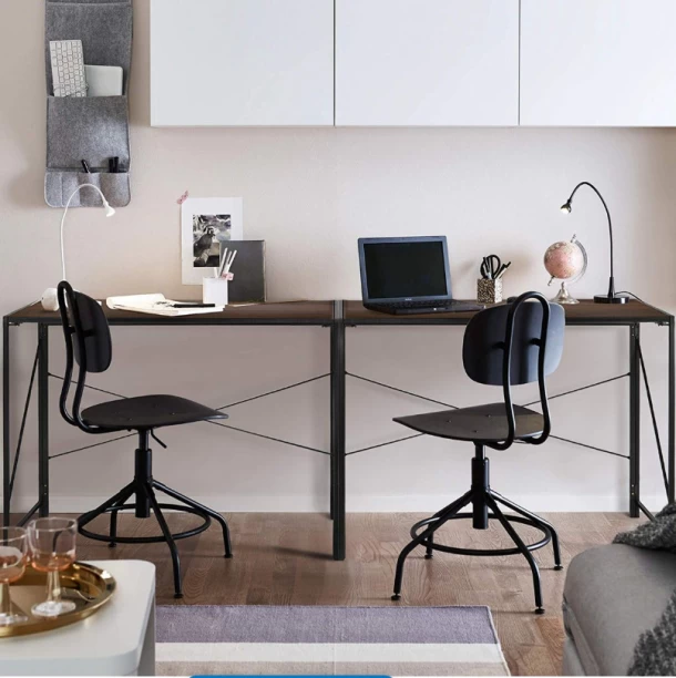 VIVIDITTO Harper Folding Desk Office Table – Brown - Image 2