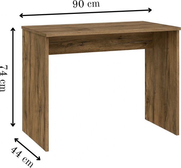 Decorum & Co Student Desk 900 Study Table – Flagstaff Oak - Image 5