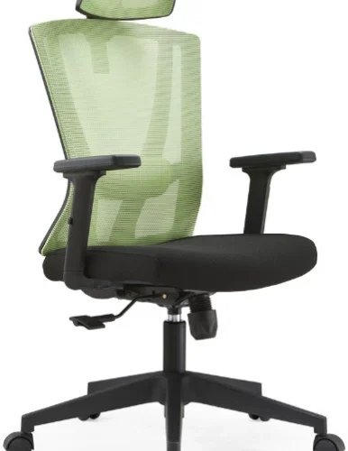 Ideal Home Ergonomic Mesh Office Chair with Headrest High Back Chair A505 High Back Chair – green