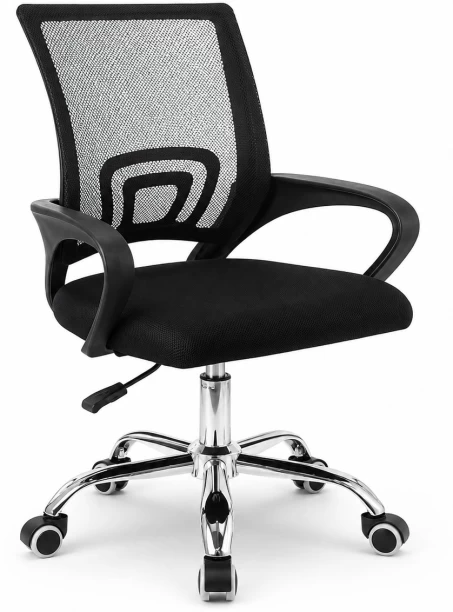 no brand 1 Office Adjustable Arm Chair – Black