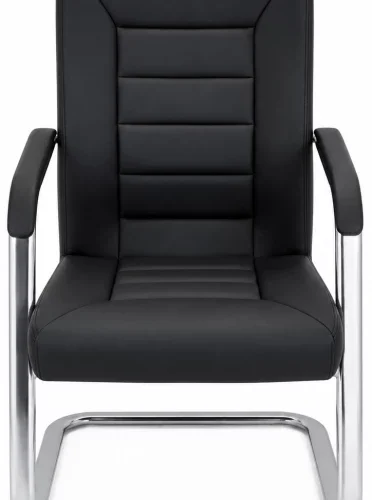 Faith Work Furnishings KC Furn - Cantilever Ergonomic Visitor Chair High Back Chair – Black