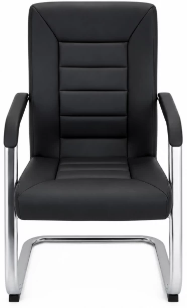 Faith Work Furnishings KC Furn - Cantilever Ergonomic Visitor Chair High Back Chair – Black