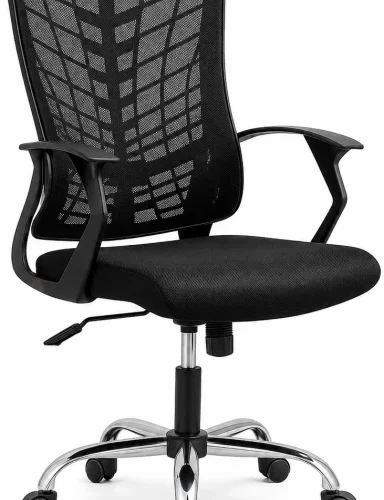 Faith Work Furnishings Pepper Office Chair Office Adjustable Arm Chair – Black