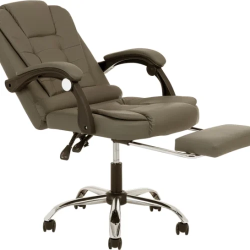Vegas High-Back Ergonomic Office Chair with Massage Function High Back Chair – Brown