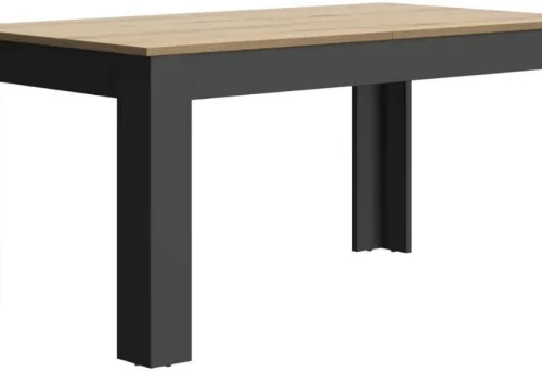 Decorum & Co Seren Two-Tone Dining Table 1200 Multipurpose Table – Charcoal Grey