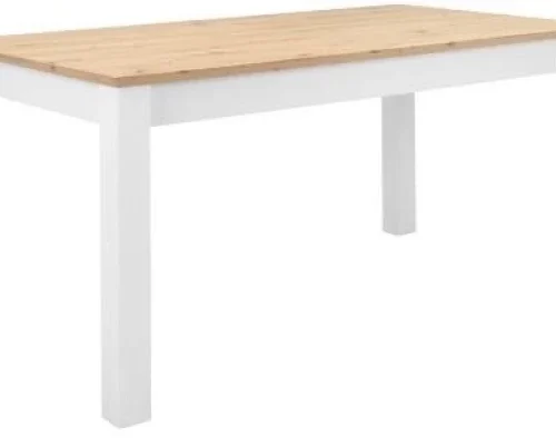 Decorum & Co Seren Two-Tone Dining Table 1200 Multipurpose Table – White, Brown