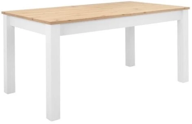 Decorum & Co Seren Two-Tone Dining Table 1200 Multipurpose Table – White, Brown