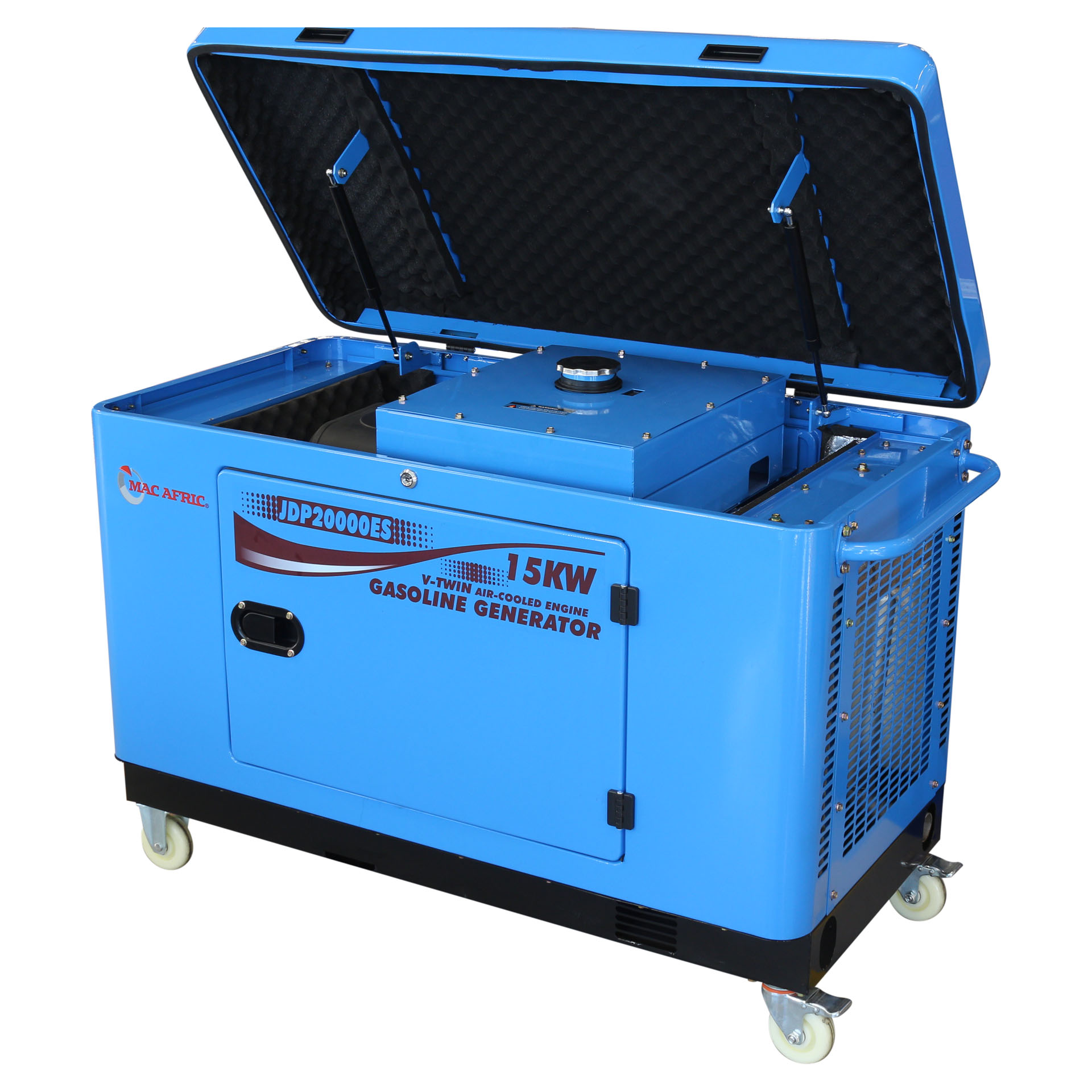 MAC AFRIC 15 kVA (15 KW) Standby Petrol Generator - Enclosed Type (230V) - Image 2