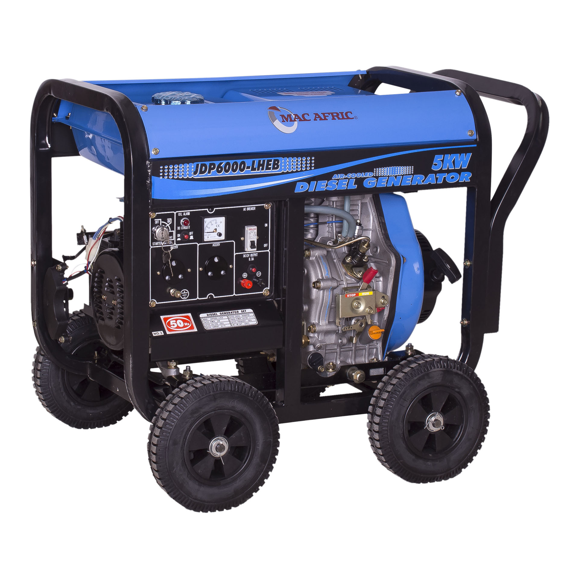 MAC AFRIC 6.5 kVA (5 KW) Standby Diesel Generator - Image 2