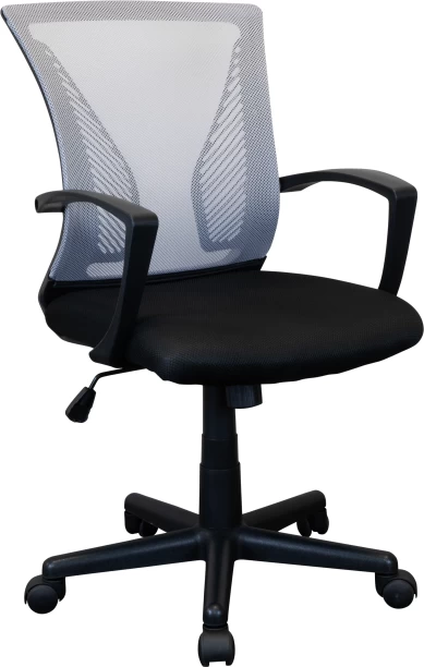 Everfurn Simone Mid Back Office with Lumbar Support Office Arm Chair – Grey