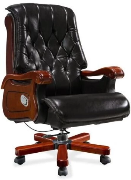 Genuine Leather Office Chair G-F 1022 Office Executive Chair – Brown