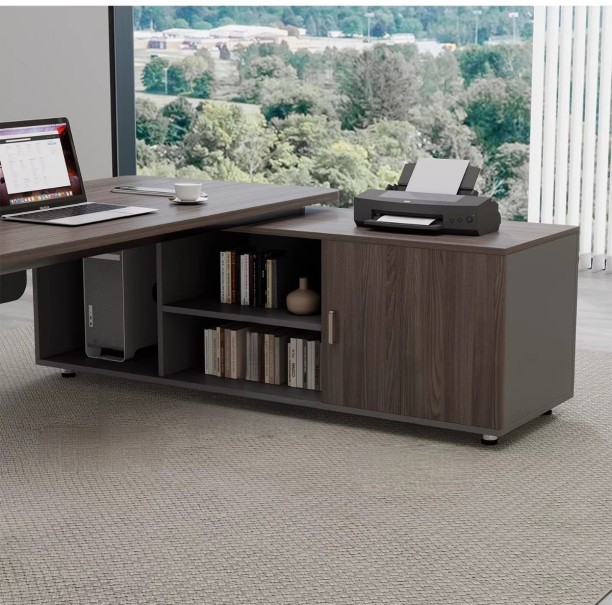 Non Brand 981 Office Table – Grey Wood - Image 7