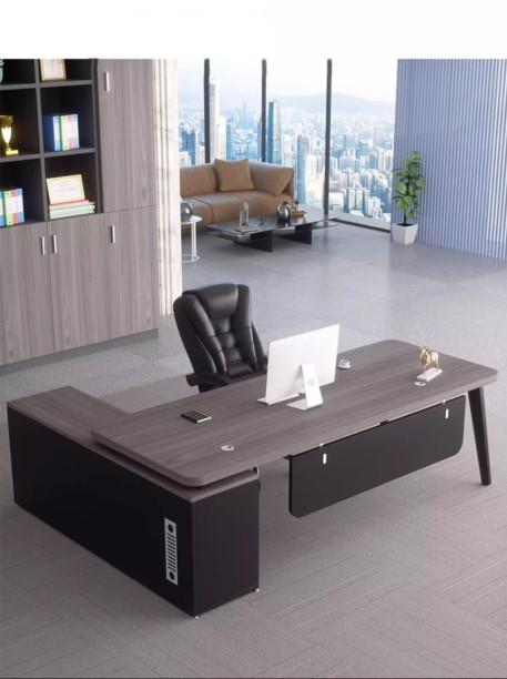 Non Brand 981 Office Table – Grey Wood - Image 6