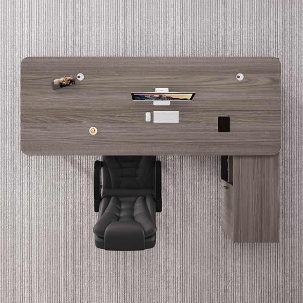 Non Brand 981 Office Table – Grey Wood - Image 5