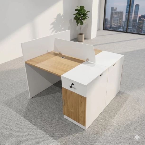 GOF Furniture TC-12524-20 Office Table – White - Image 2