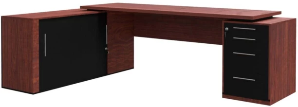 Prestige L-Combo Desk Cherry Multipurpose Table – Brown