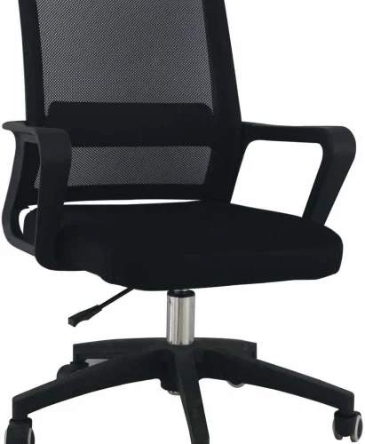 Infinity Homeware MOC-BLK Office Adjustable Arm Chair – Black