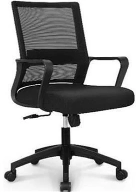 Golan Technologies Everfurn Marine Mid Back with Lumbar Support Office Adjustable Arm Chair – Black