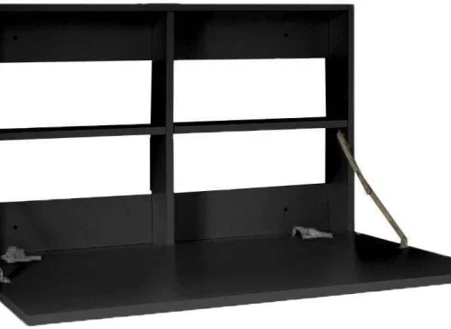 Home Concept Student Desk - small, Compact Furniture DIY Flat Pack Multipurpose Table – Black