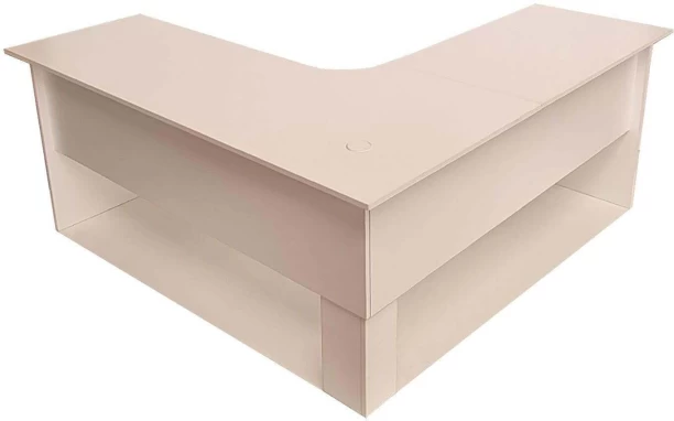 Flatpack DIY London Corner Desk 180cm Office Table – White