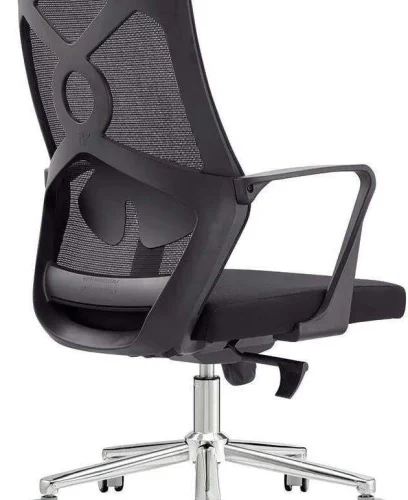 Rex M LBM-OF Office Adjustable Arm Chair – Black