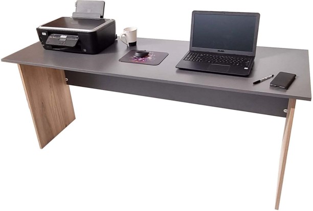 Flatpack Diy London Desk 180cm Multipurpose Table – Storm Grey & Sahara - Image 3