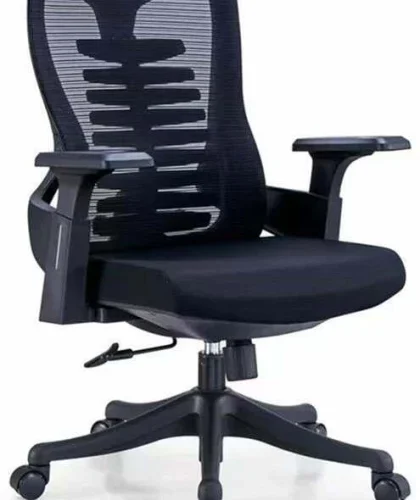 Rex M HMB-WPSBCB Office Adjustable Arm Chair – Black, Grey
