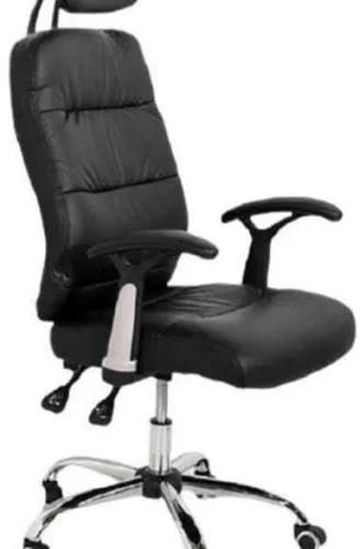 Rex M PU Leather Office Arm Chair – Black