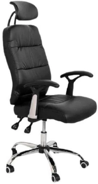 Rex M PU Leather Office Arm Chair – Black