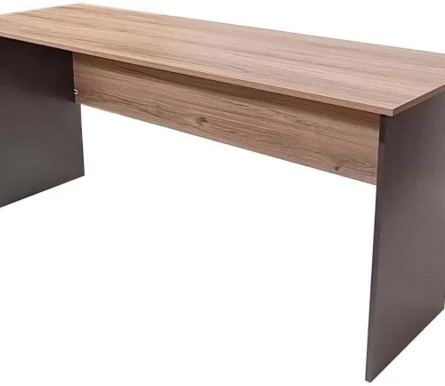 Flatpack DIY London Desk 180cm Office Table – Sahara & Storm Grey