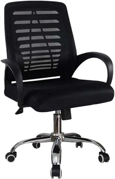 Rex M Single Ergonomic Office Arm Chair – Black