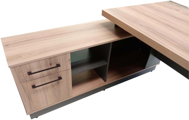 Flatpack Diy Brighton Corner Desk Left 180 Multipurpose Table – Sahara & Storm Grey - Image 5