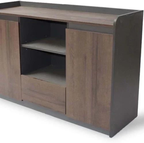 GOF Furniture GNAC01 Office Table – Dark Brown