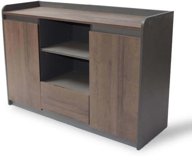 GOF Furniture GNAC01 Office Table – Dark Brown