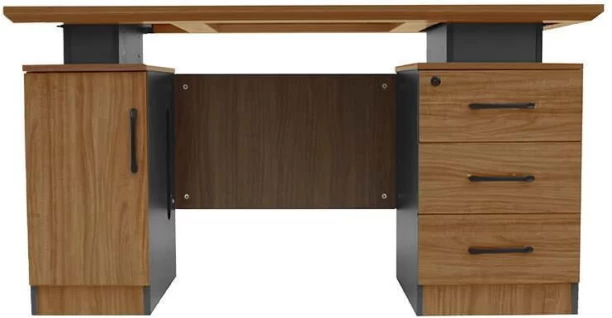 GOF Furniture 5814-0001 Engineered Wood Computer Desk – Brown