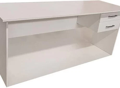 Flatpack DIY London 2 Drawer Desk 150cm Study Table – White