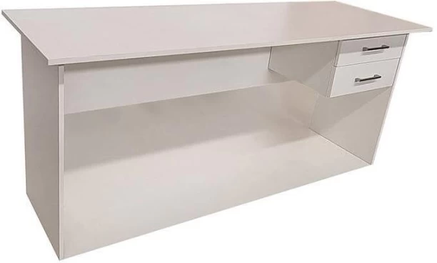 Flatpack DIY London 2 Drawer Desk 150cm Study Table – White