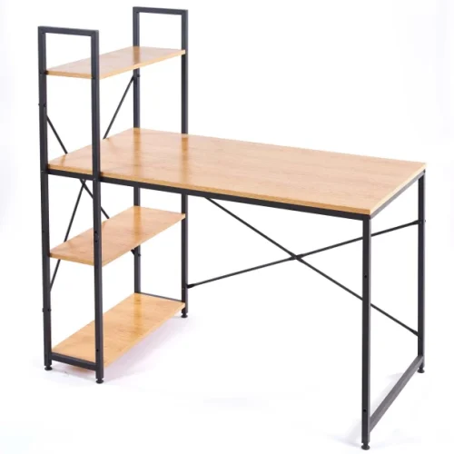 Afrisino Imports AF-SD-S02GR&wood Study Table – Brown, Black
