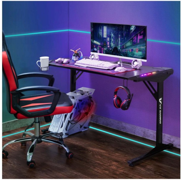 Volkano Fortress Gaming Desk – Black - Image 5