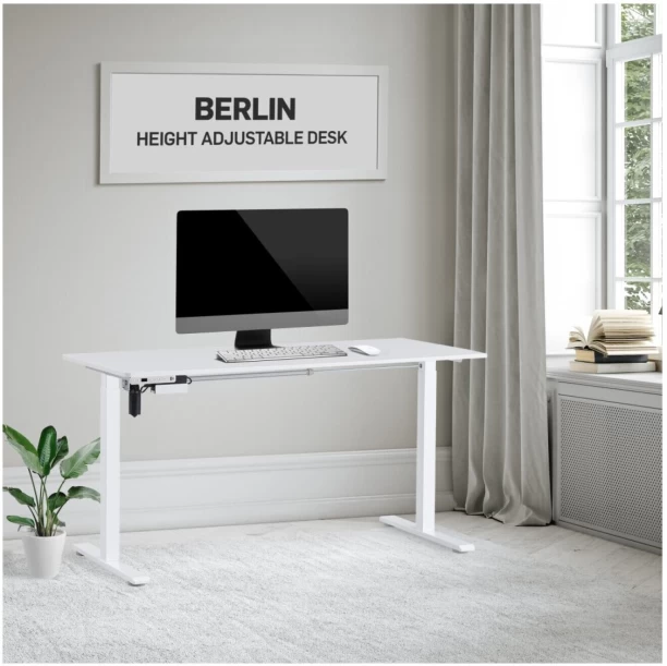 Everfurn Berlin Office Table – White - Image 2