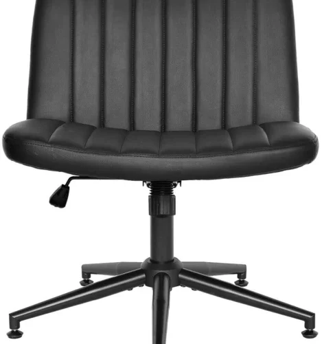Everfurn Luna Lounge Office Adjustable Arm Chair – Black