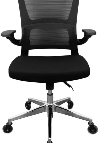 Everfurn Dakota Mid Back Office Arm Chair – Black