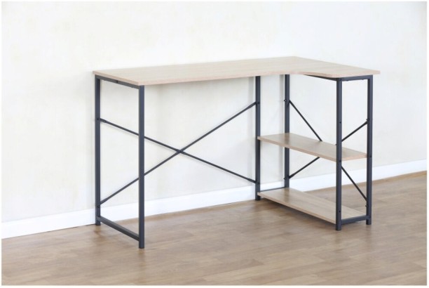 Home & Kitchen Samuel Office Desk Study Table – Beige, Black - Image 5