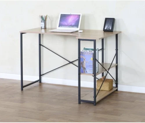 Home & Kitchen Samuel Office Desk Study Table – Beige, Black
