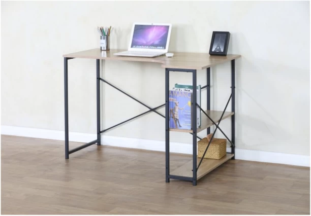 Home & Kitchen Samuel Office Desk Study Table – Beige, Black