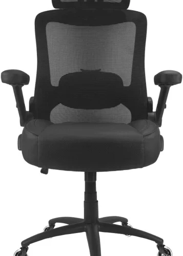 Everfurn Calli High Back Chair Office Adjustable Arm Chair – Black