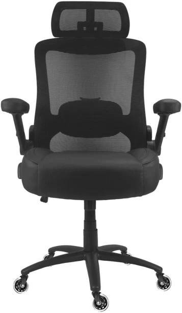 Everfurn Calli High Back Chair Office Adjustable Arm Chair – Black